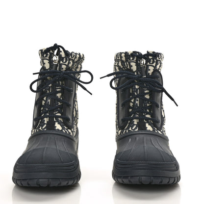 Christian Dior Oblique Nylon D-Venture Boots 39 Deep Blue 2 of 7