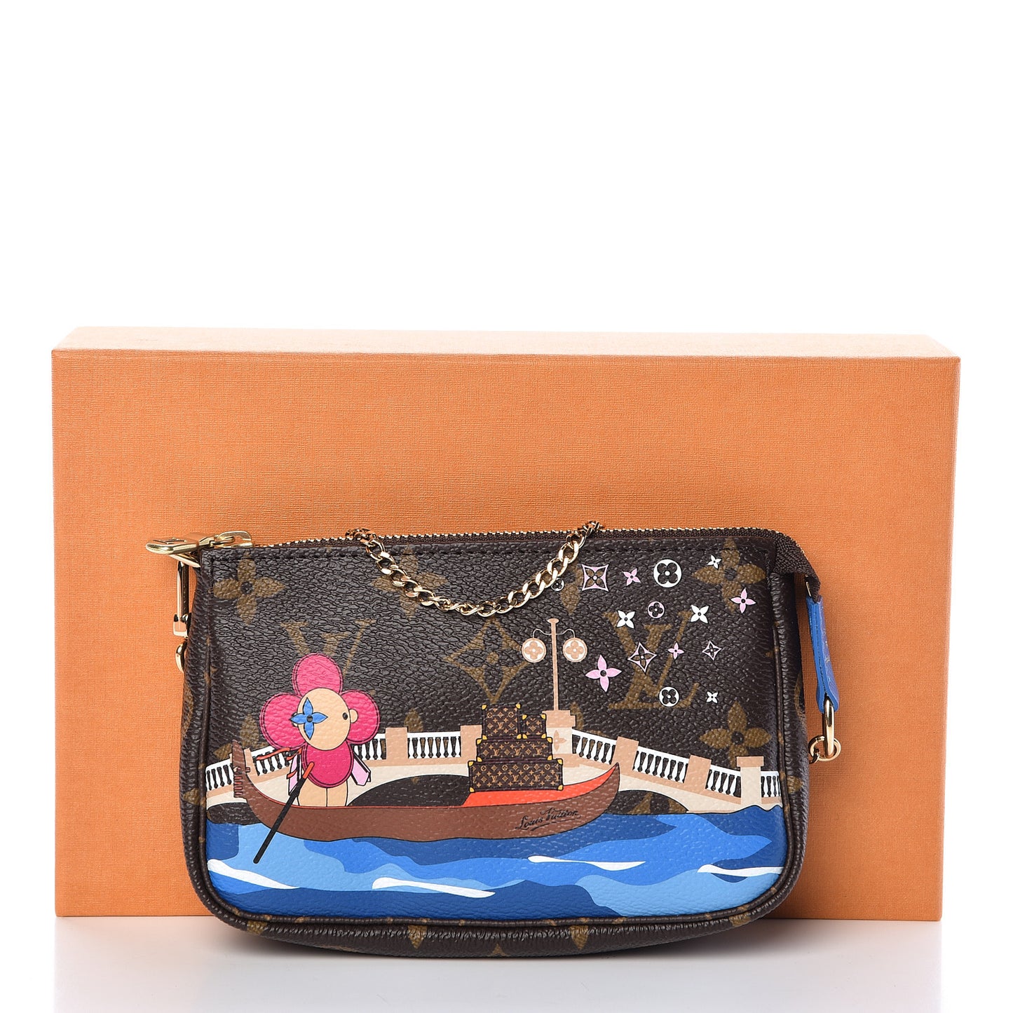 Monogram 2019 Christmas Animation Mini Venice Pochette Accessories Blue