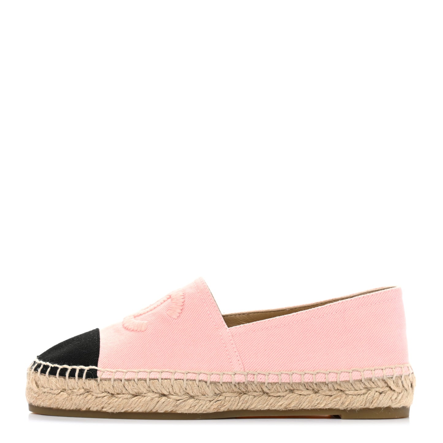 Denim Toile CC Espadrilles 36 Pink Black