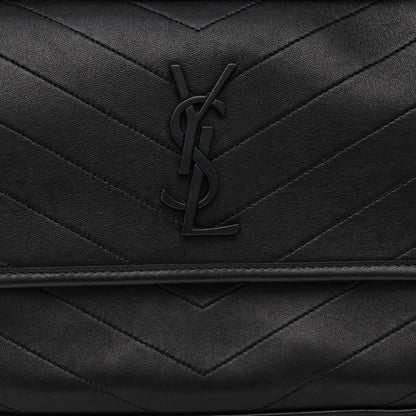 Saint Laurent Lambskin Matelasse Monogram Medium Niki Chain Satchel Black 8 of 11