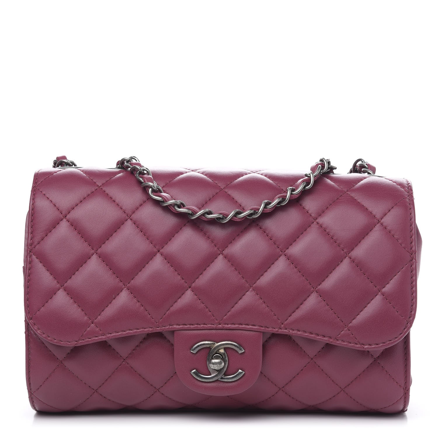 Chanel Lambskin Medium Grocery By Drawstring Shopping Bag Pink 1 of 11