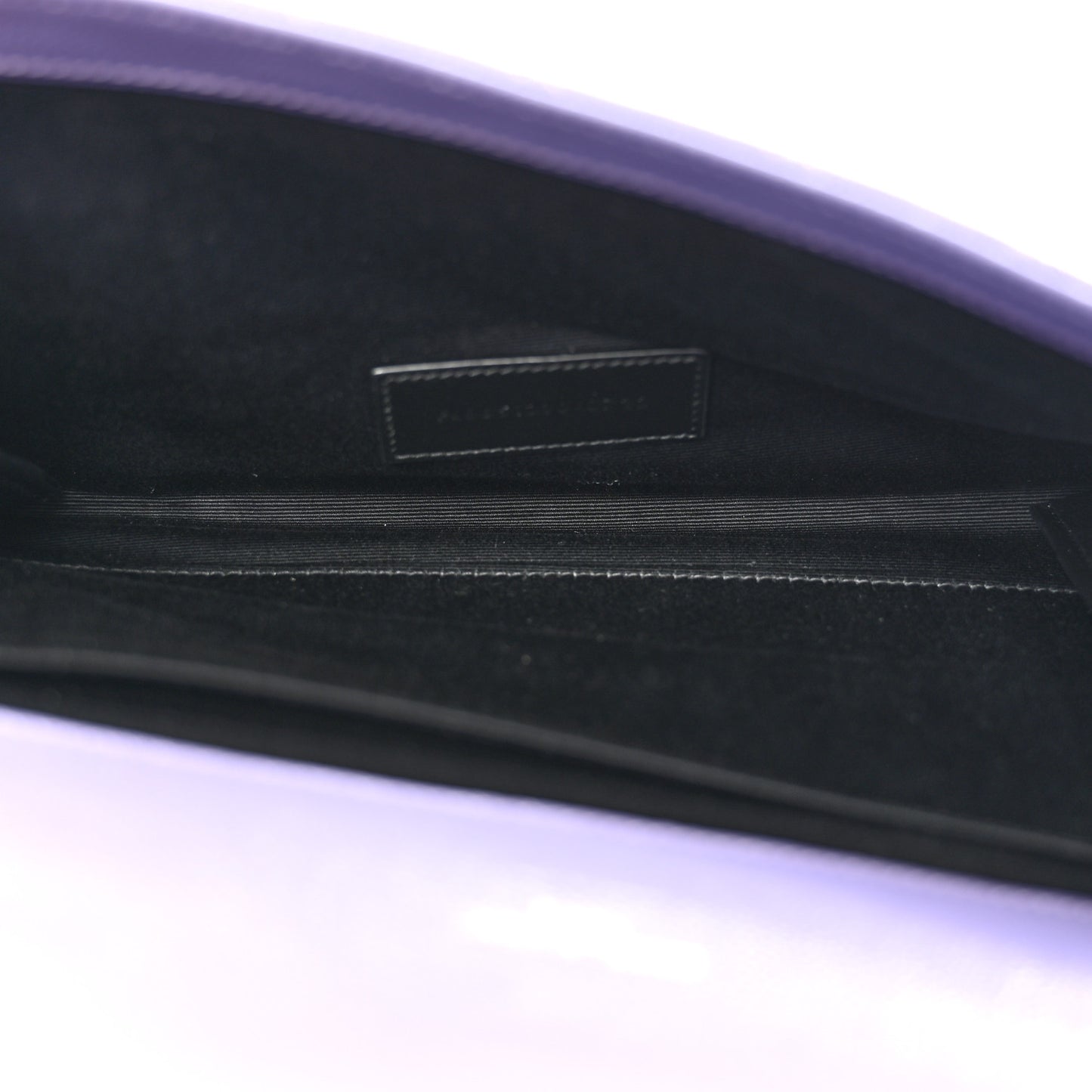 Grain De Poudre Textured Mixed Matelasse Triquilt Monogram Clutch Dark Wisteria