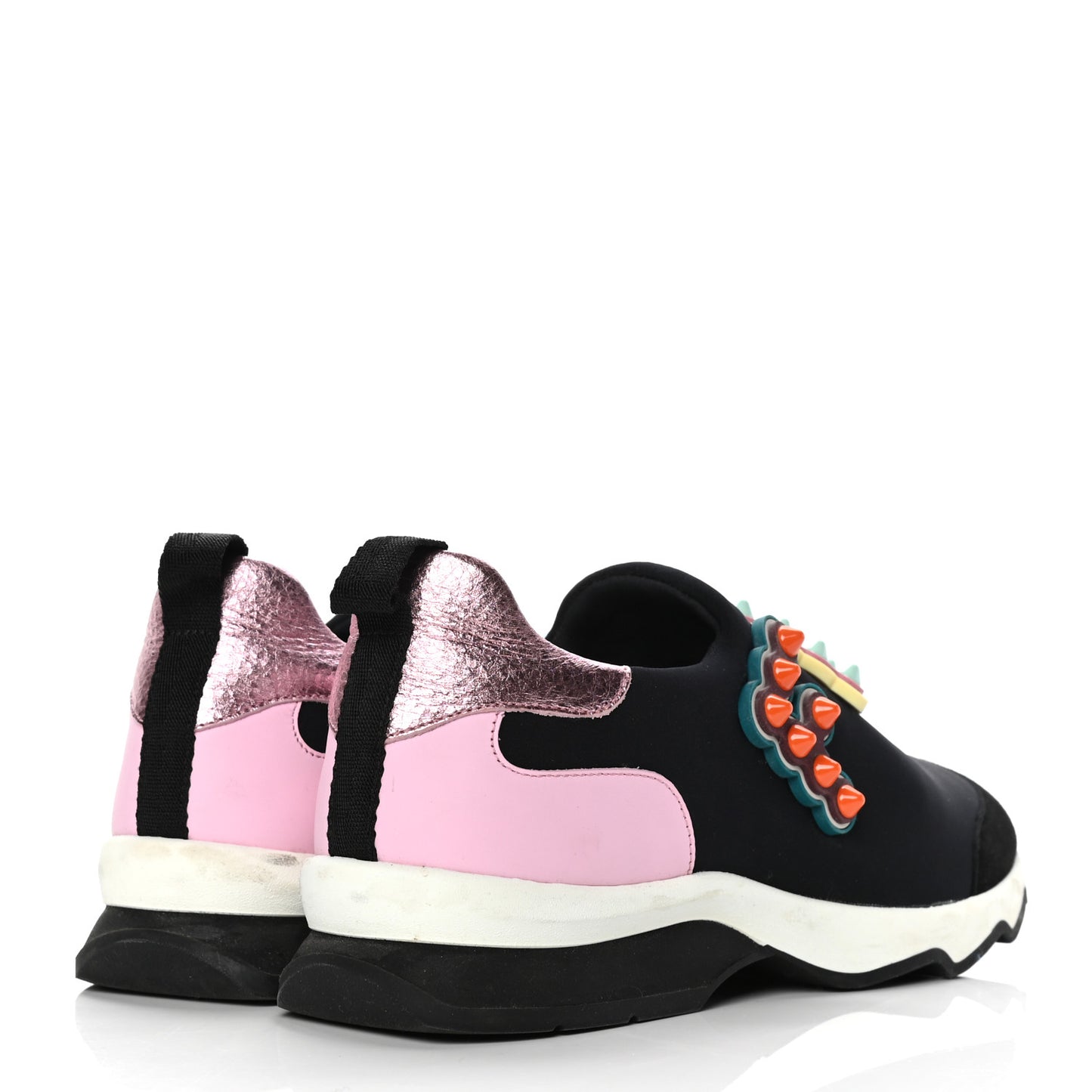 Neoprene Fun Fair Studded Scuba Sneakers 38 Blue