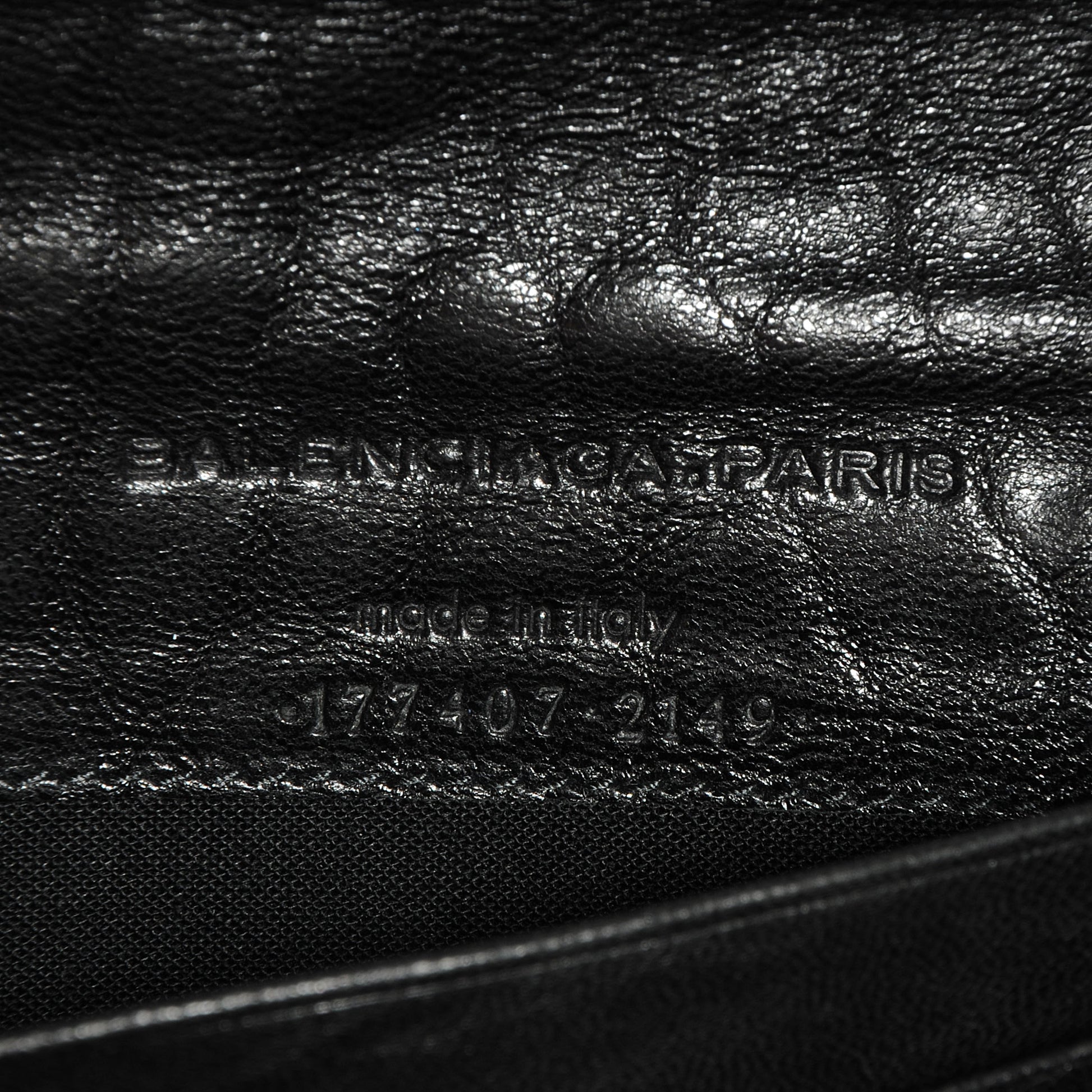 Balenciaga Chevre Money Wallet Black 5 of 9