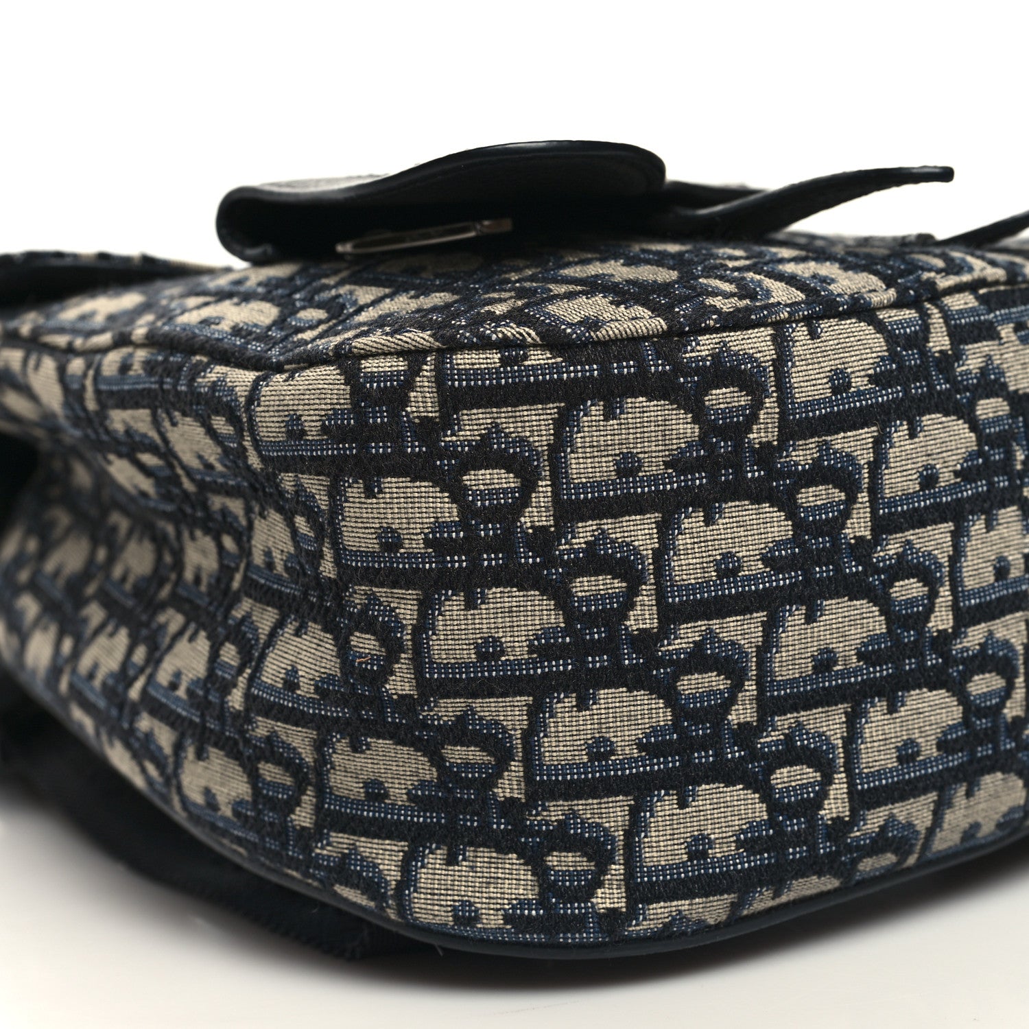 Christian Dior HOMME Oblique Calfskin Mens Mini Saddle Backpack Navy Blue 9 of 10