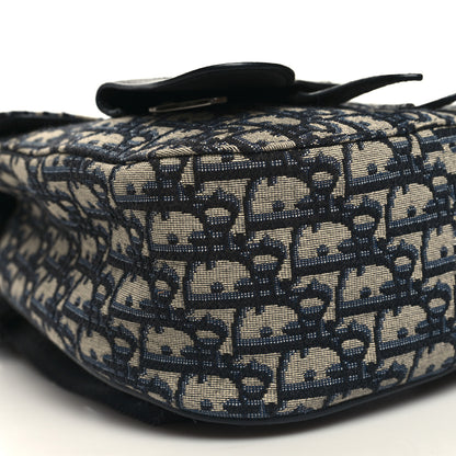 Christian Dior HOMME Oblique Calfskin Mens Mini Saddle Backpack Navy Blue 9 of 10