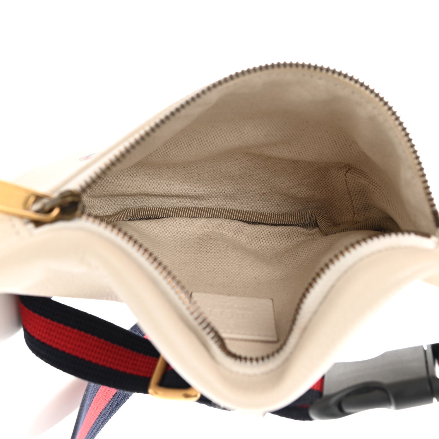 Gucci Grained Calfskin Small Logo Belt Bag White 5 of 11