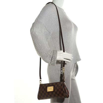 Louis Vuitton Damier Ebene Eva Clutch 2 of 7
