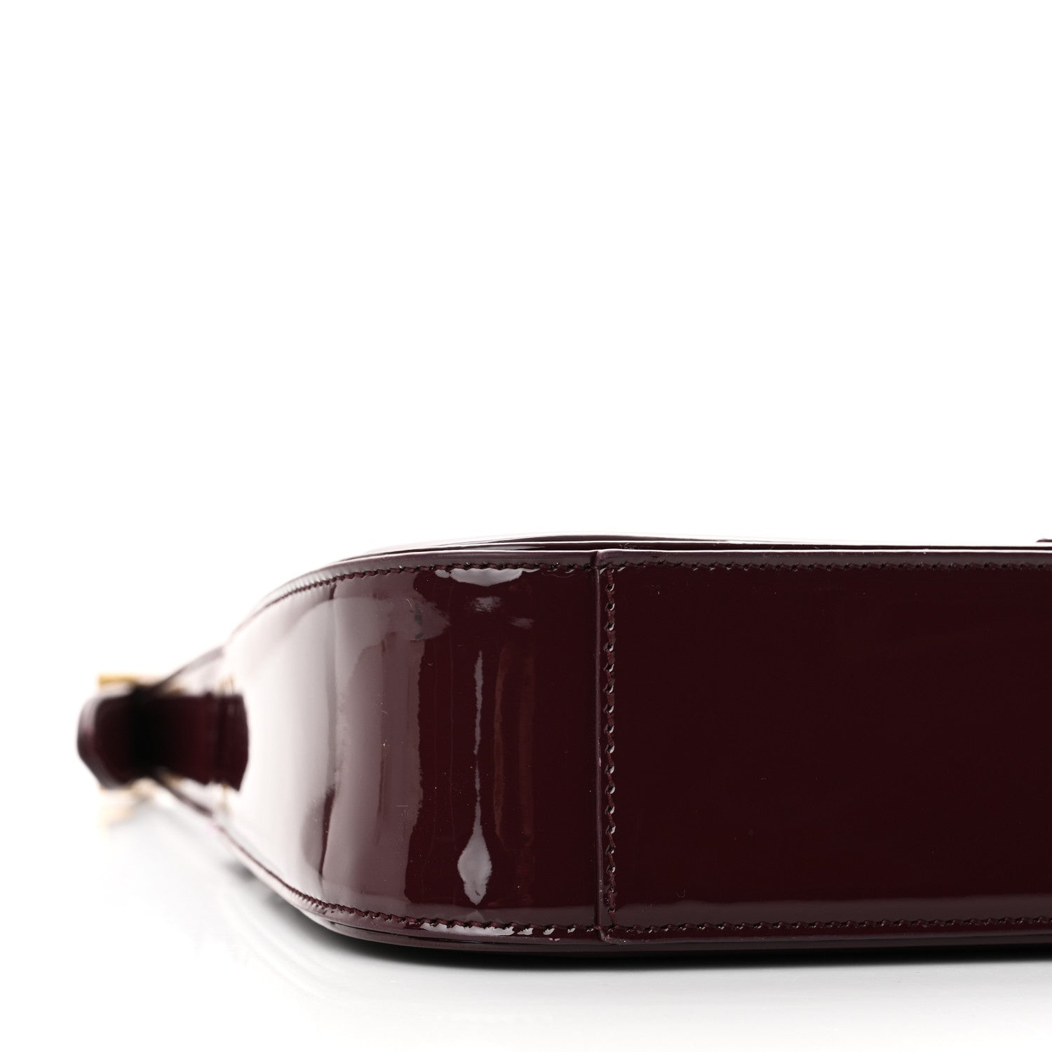 Saint Laurent Patent Le 5 A 7 Hobo Bordeaux 8 of 10