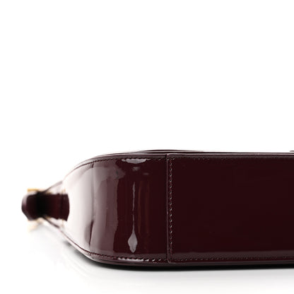 Saint Laurent Patent Le 5 A 7 Hobo Bordeaux 8 of 10