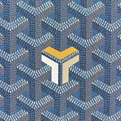 Goyard Iridescent Goyardine Saint Louis GM Pearly Blue 10 of 12