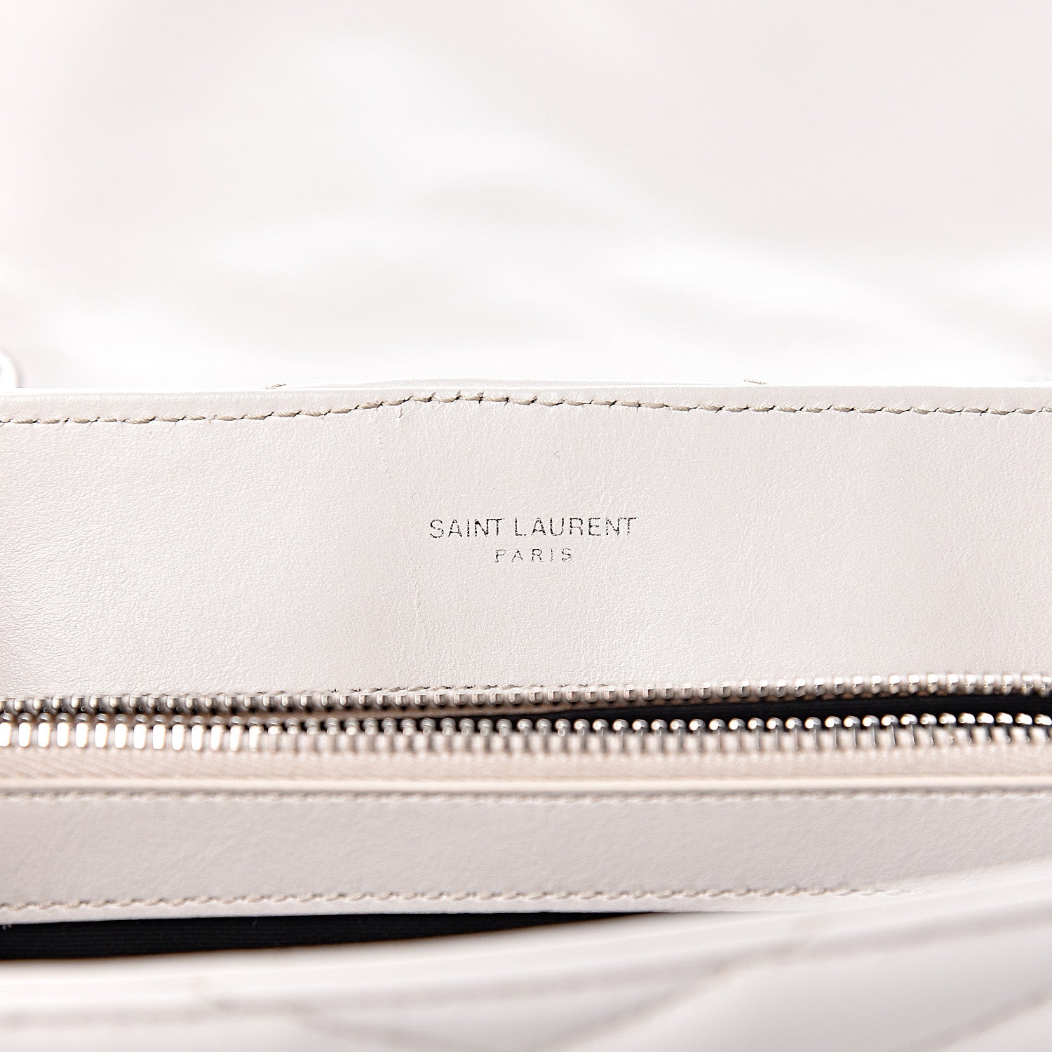 Saint Laurent Calfskin Y Quilted Monogram Medium Loulou Chain Satchel Ivory 6 of 11