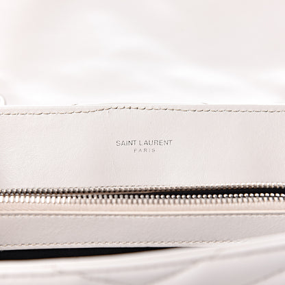 Saint Laurent Calfskin Y Quilted Monogram Medium Loulou Chain Satchel Ivory 6 of 11