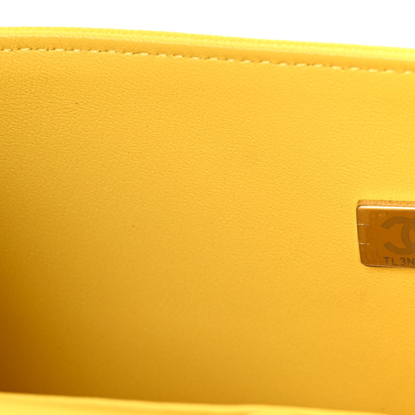 Caviar Quilted Medium Double Flap Yellow