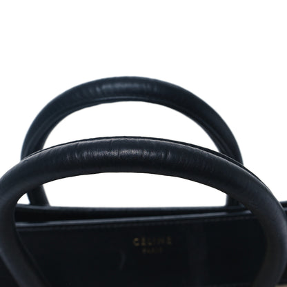 Celine Elephant Calfskin Suede Mini Tri-Color Luggage Sand 10 of 14
