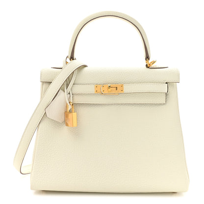 Hermes Togo Kelly Retourne 25 Mushroom 1 of 13