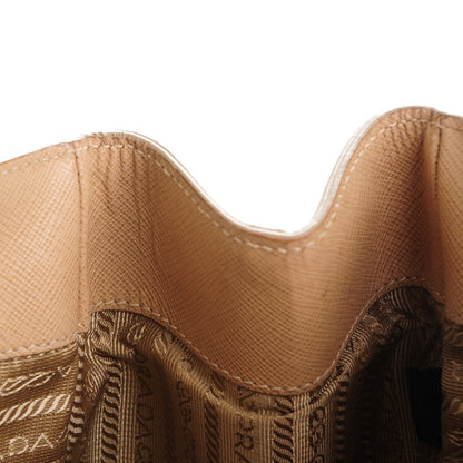 Prada Saffiano Lux Large Tote Sabbia 6 of 6