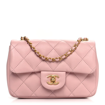 Chanel Lambskin Quilted Mini Flap Light Pink 1 of 10