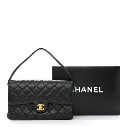 Chanel Lambskin Quilted Medium Double Sided Flap Black 13 of 13