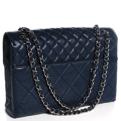 Chanel Calfskin Quilted In The Business Flap Dark Blue 3 of 9