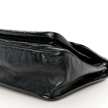 Saint Laurent Crinkled Calfskin Matelasse Monogram Medium Niki Chain Satchel Black 10 of 10