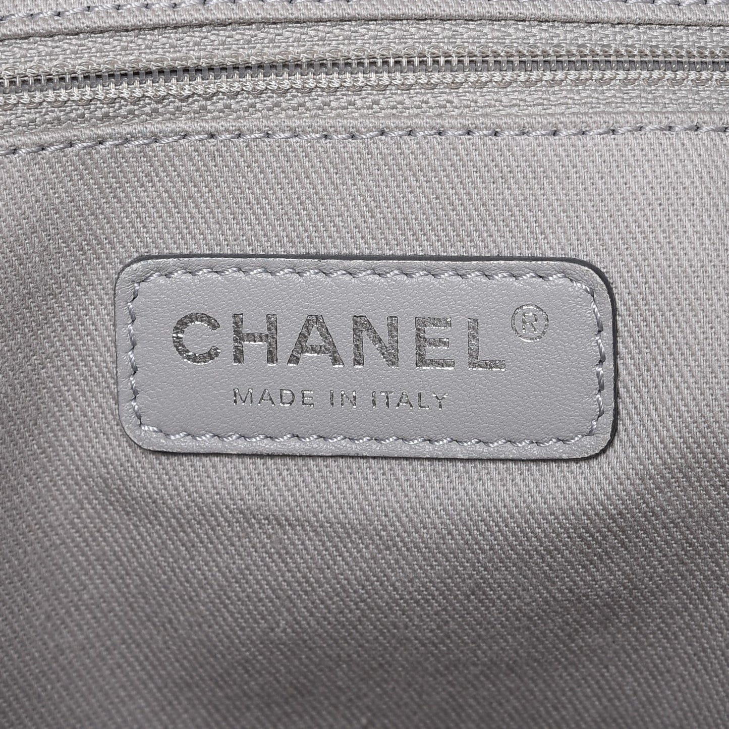 Glazed Calfskin Small Deauville Tote Black