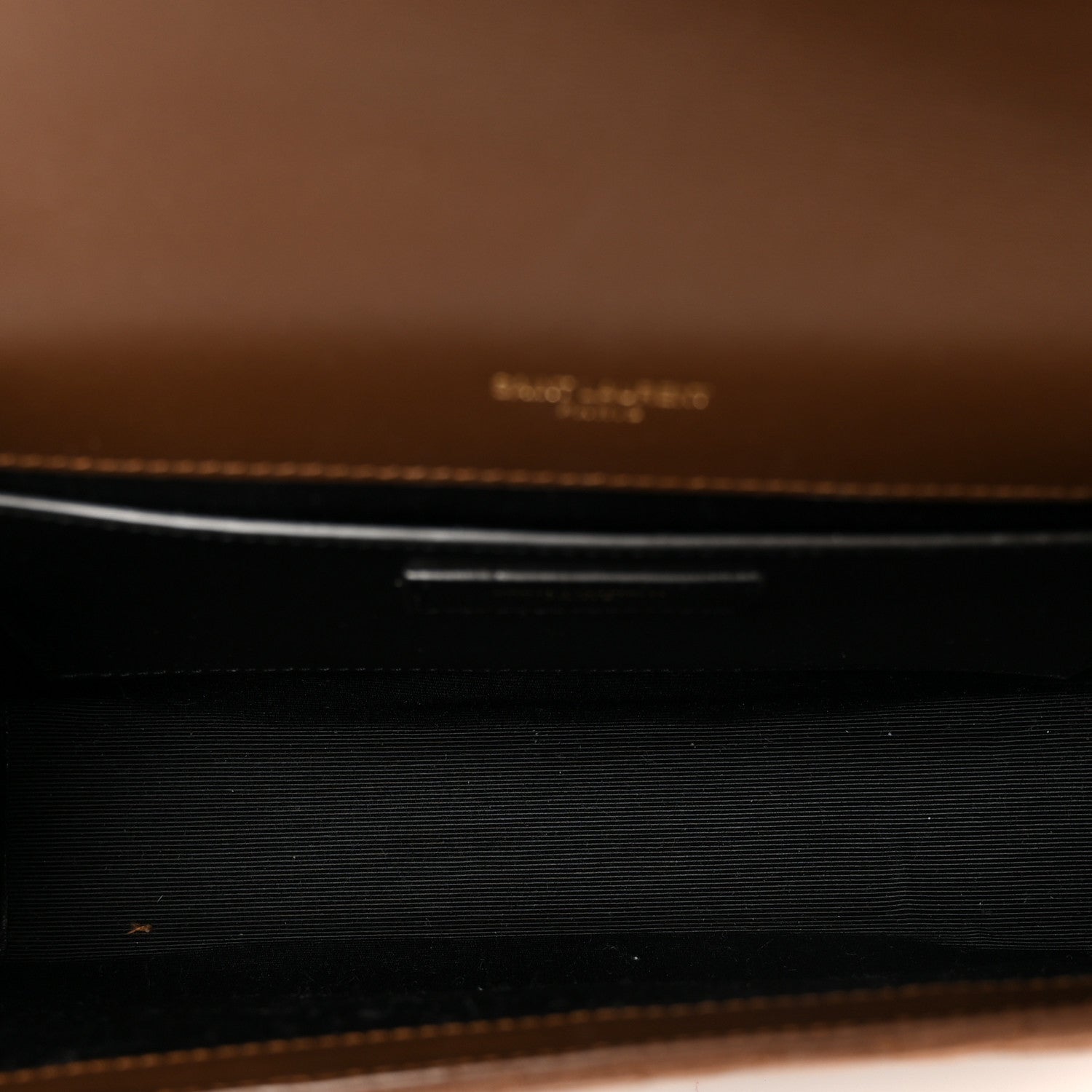 Saint Laurent Suede Mixed Matelasse Triquilt Medium Monogram Envelope Satchel Bark Brown 5 of 11