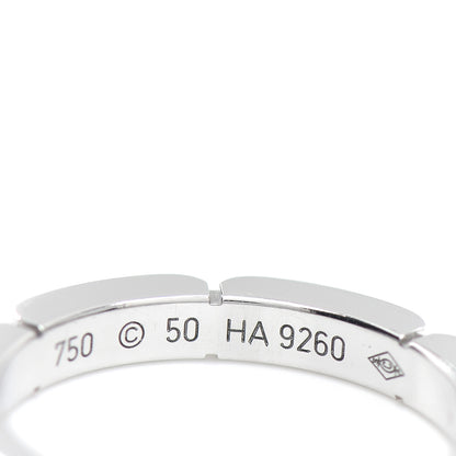 Cartier 18K White Gold 2.5mm Maillon Panthere Wedding Band Ring 50 5.25 4 of 4