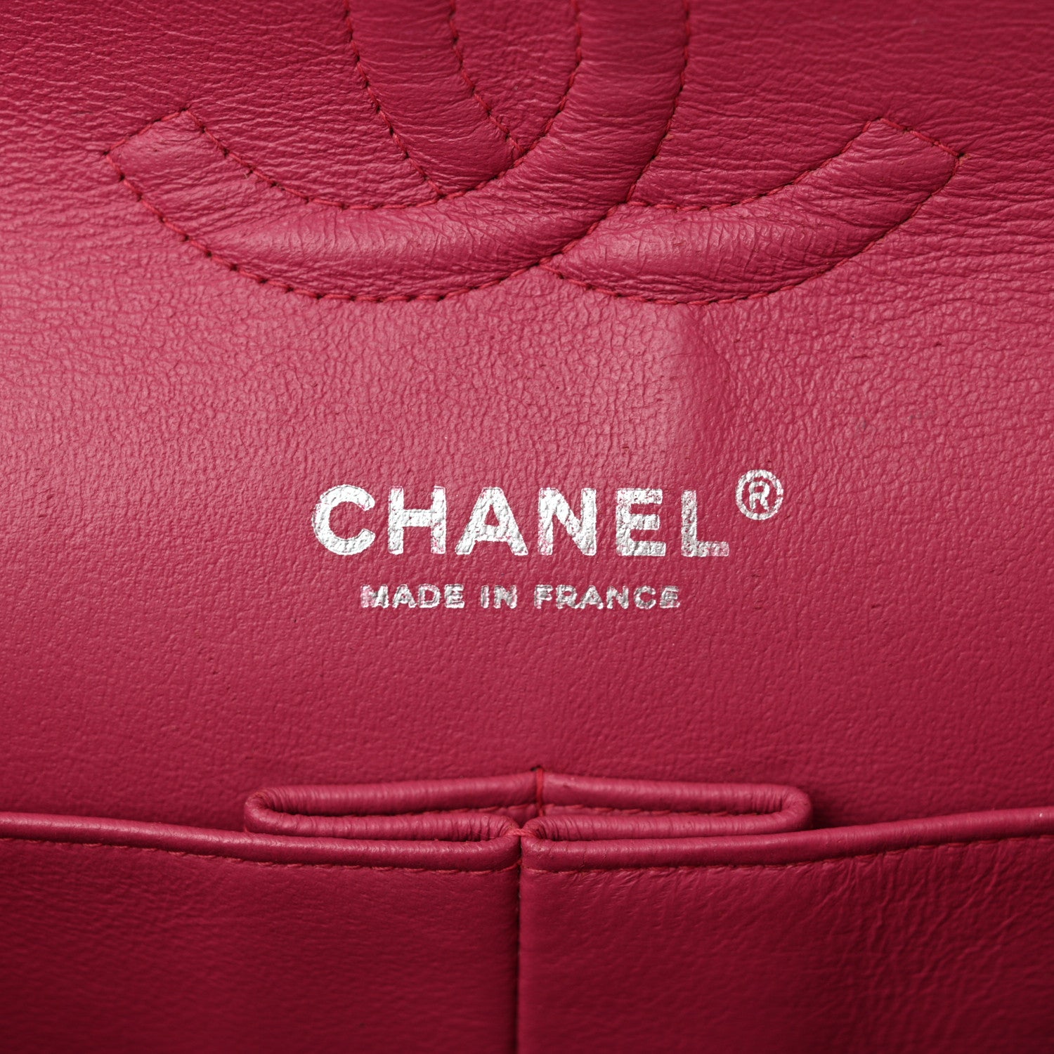 Chanel Patent Quilted Medium Double Flap Dark Pink 6 of 15