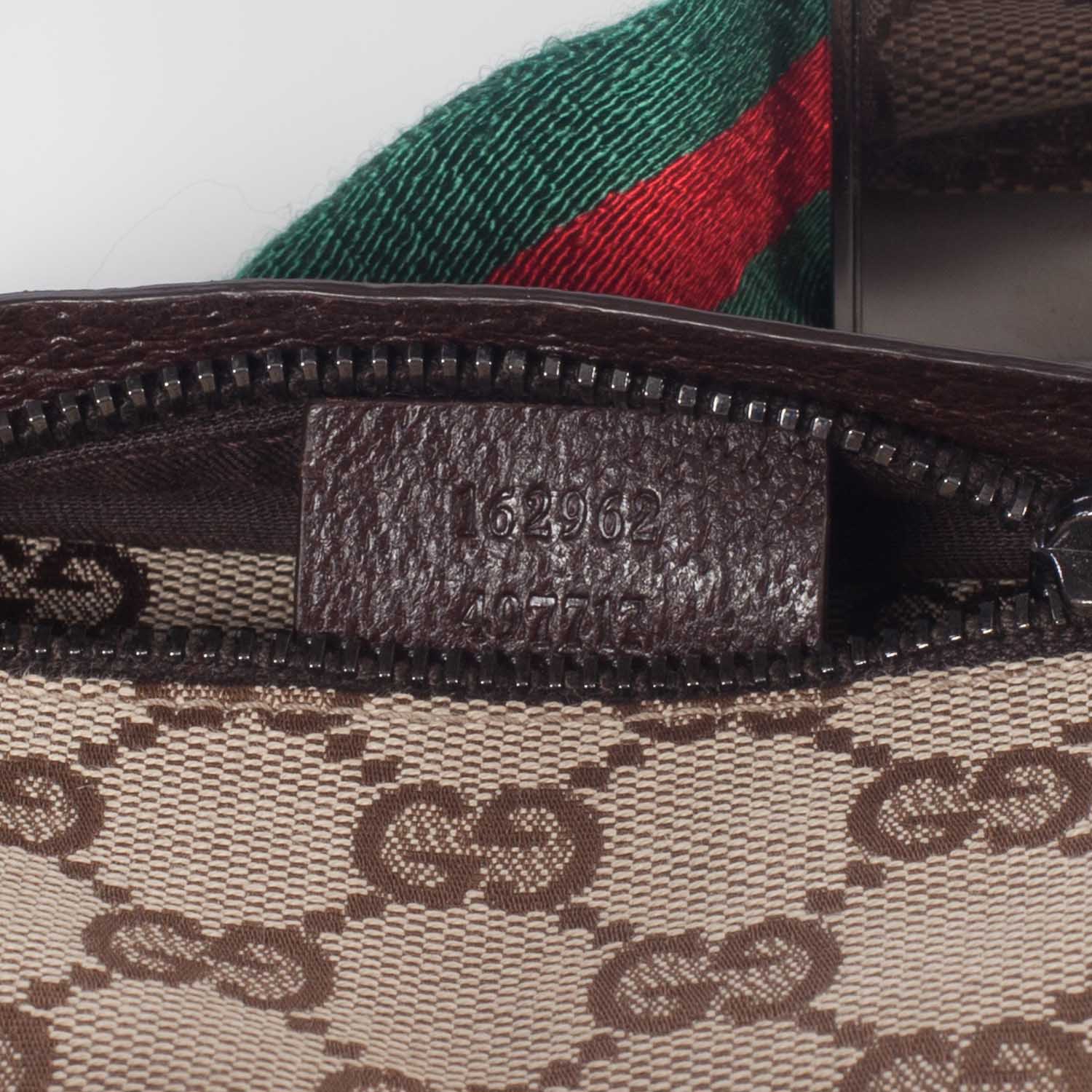 Gucci GG Monogram Web Double Pocket Belt Bag Ebony 6 of 9