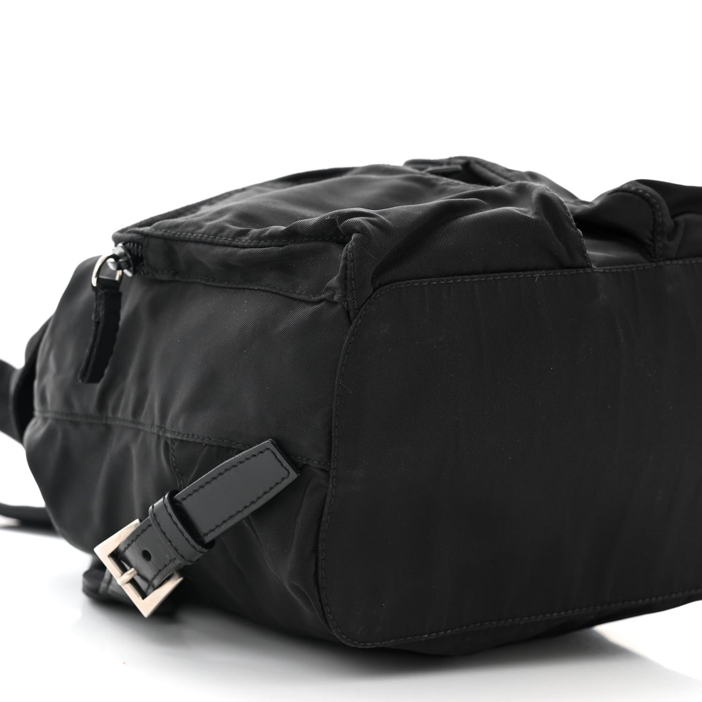 Tessuto Nylon Saffiano Small Backpack Black