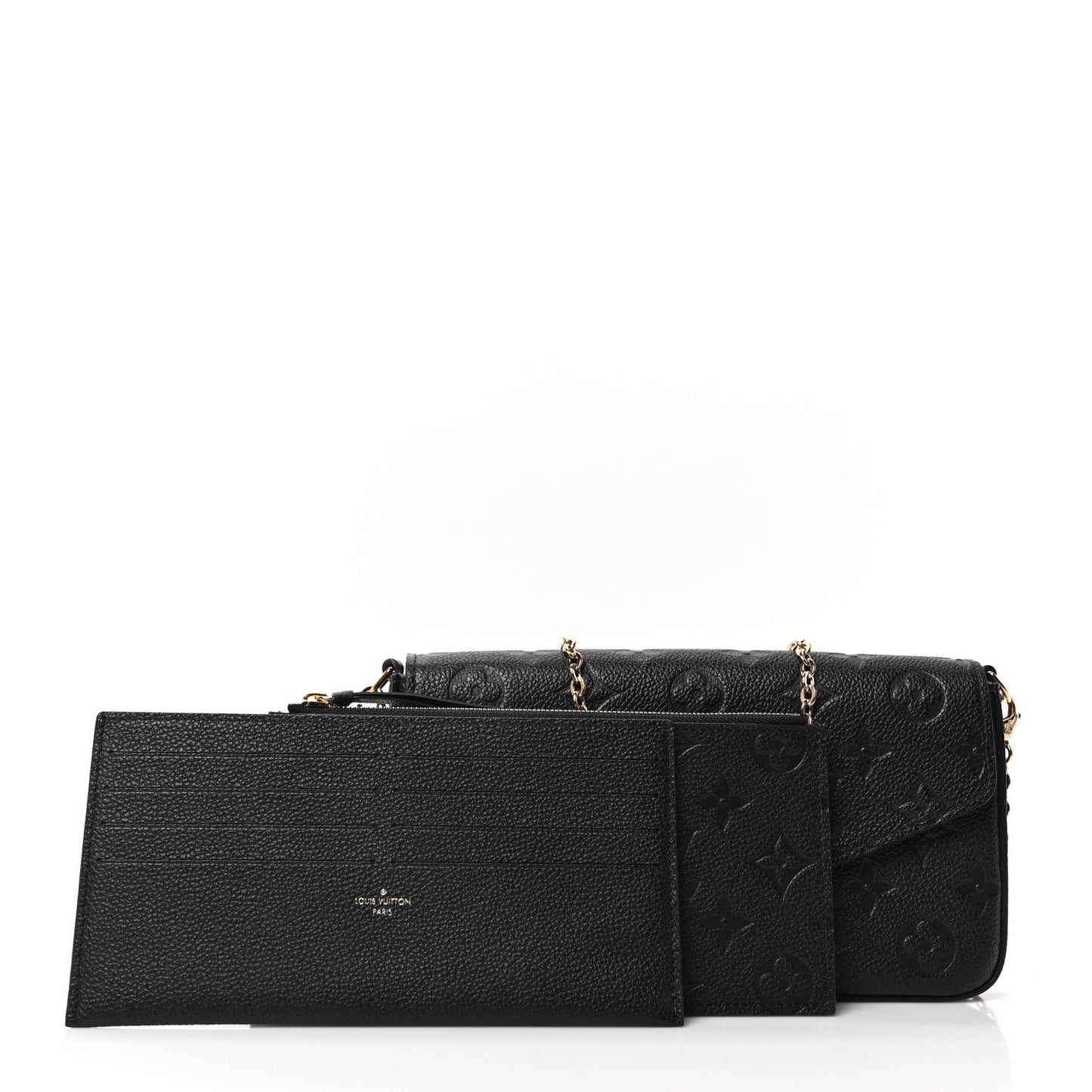 Empreinte Pochette Felicie Chain Wallet Black