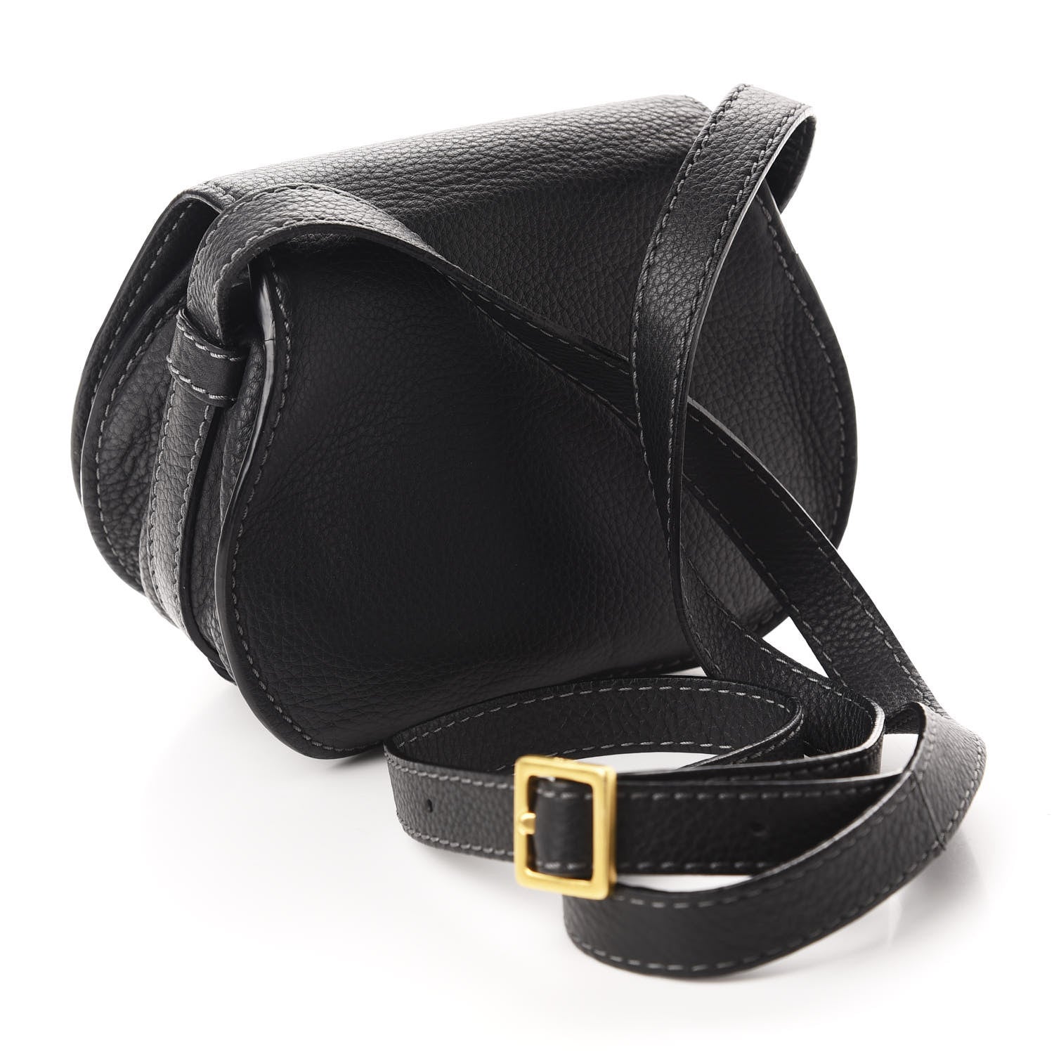Chloe Calfskin Mini Marcie Round Crossbody Bag Black 3 of 9