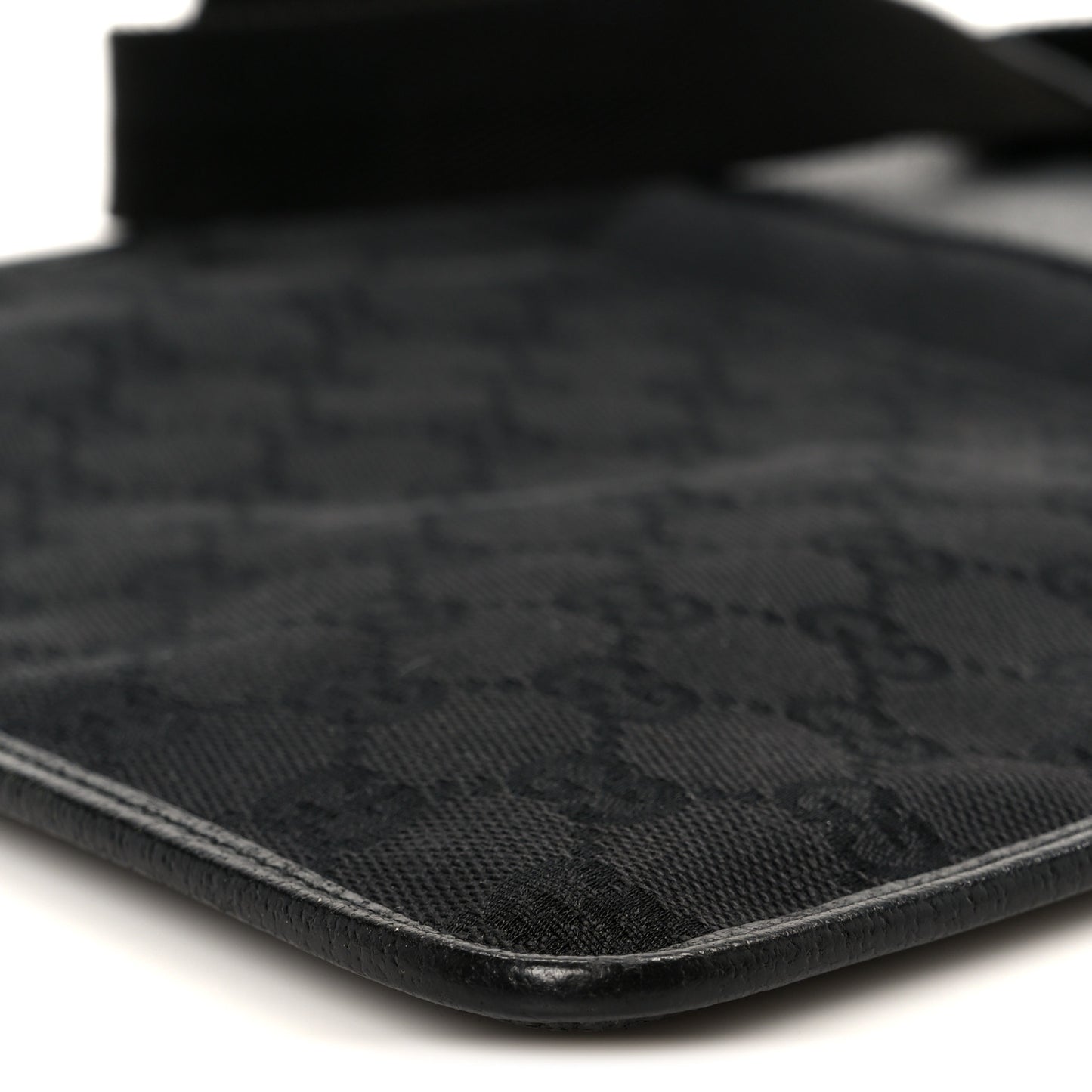 GG Monogram Messenger Crossbody Bag Black