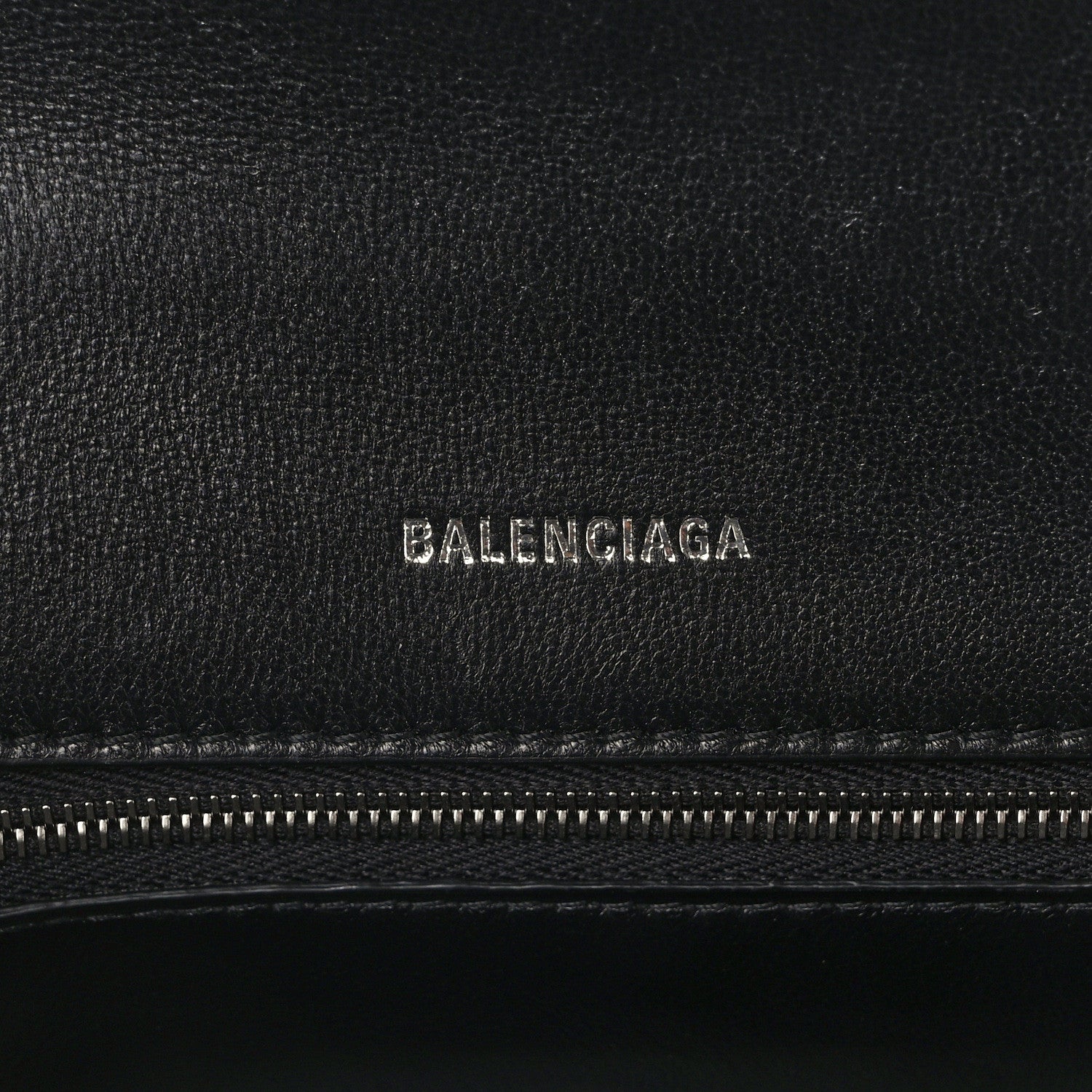 Balenciaga Washed Denim BB Monogram Small Hourglass Top Handle Bag Black 6 of 12