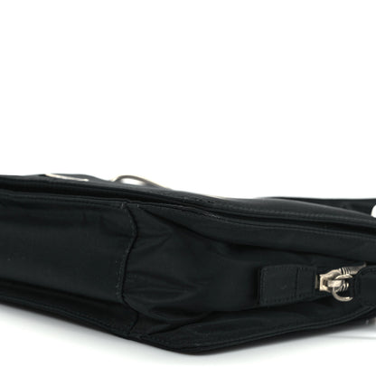 Prada Tessuto Nylon Flap Shoulder Bag Black 9 of 9