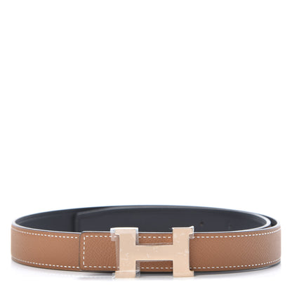Hermes Swift Epsom 24mm Constance H Belt 75 Black Gold 1 of 6