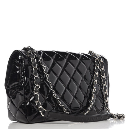 Chanel Patent Quilted Large Coco Shine Flap Black 3 of 7