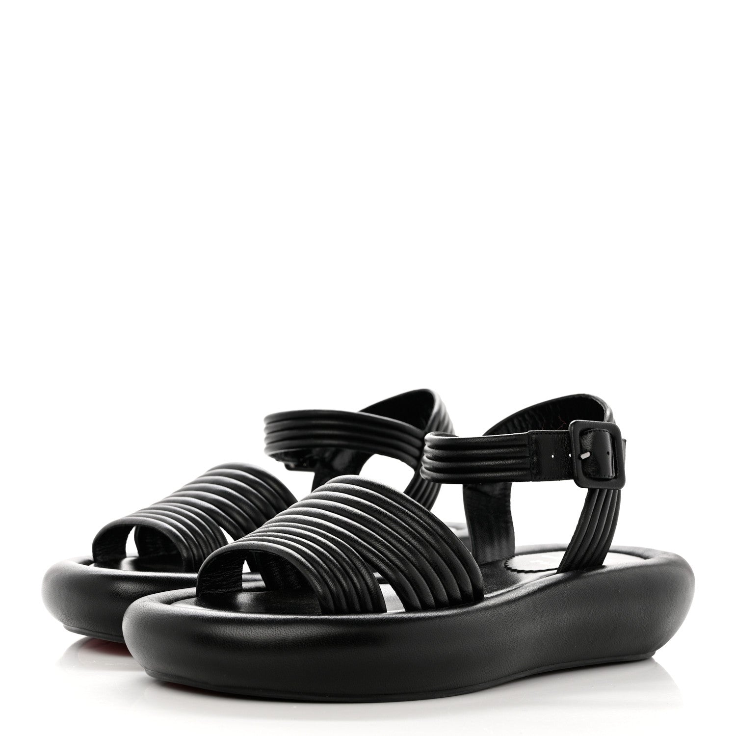 Christian Louboutin Nappa Manolasummer Sandals 36.5 Black 3 of 7