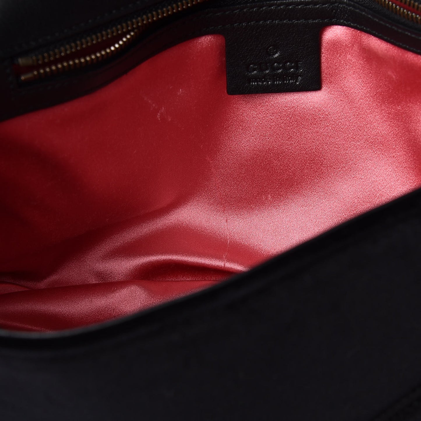 Velvet Matelasse Medium GG Marmont Shoulder Bag Black