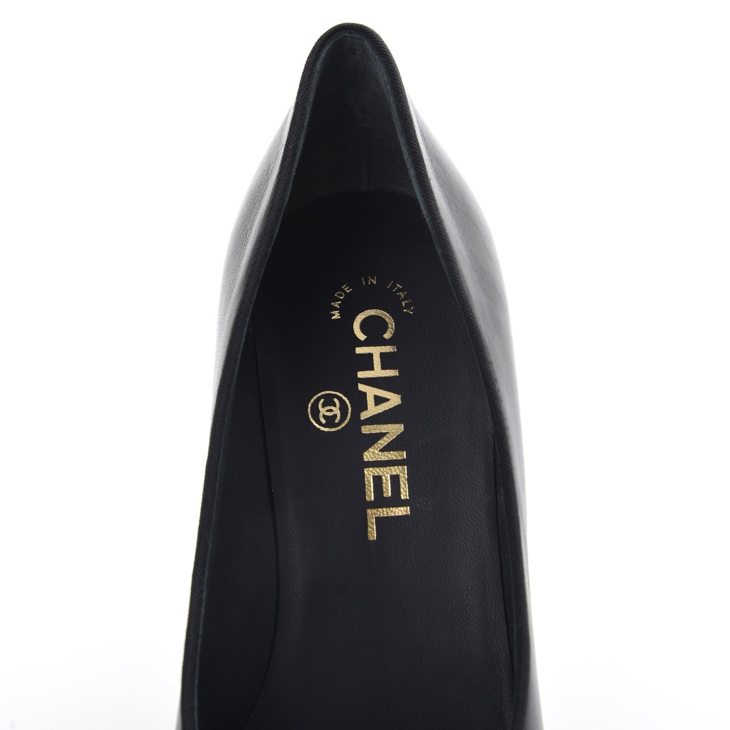 Lambskin Grosgrain Cap Toe Pearl Pumps 36.5 Black