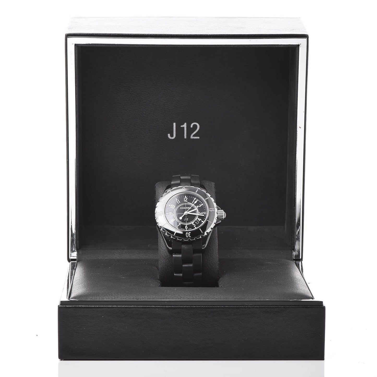 Stainless Steel Ceramic 33mm J12 Quartz Watch Black