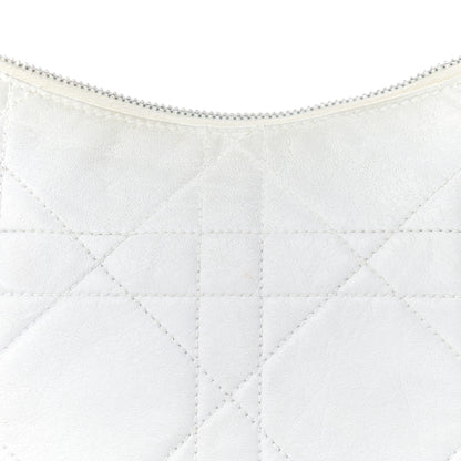 Christian Dior Lambskin Cannage Small Hobo White 8 of 18