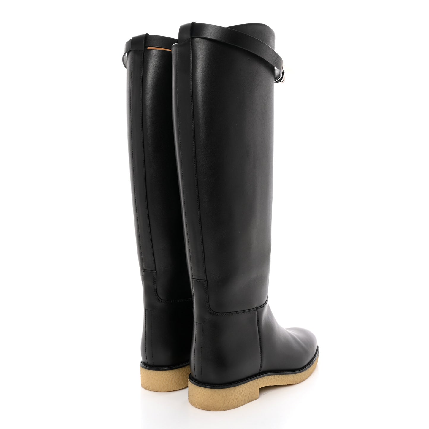 Calfskin Faustine Boots 37 Black