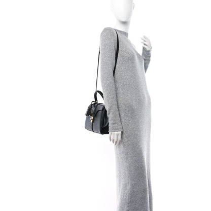 Celine Satinated Calfskin Small 16 Top Handle Bag Black 2 of 9