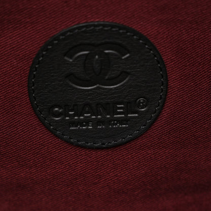 Chanel Coated Canvas Quilted Large Garment Travel Bag Black 6 of 10