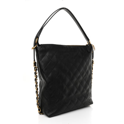 Chanel Calfskin Quilted Large Backpack Black 3 of 10