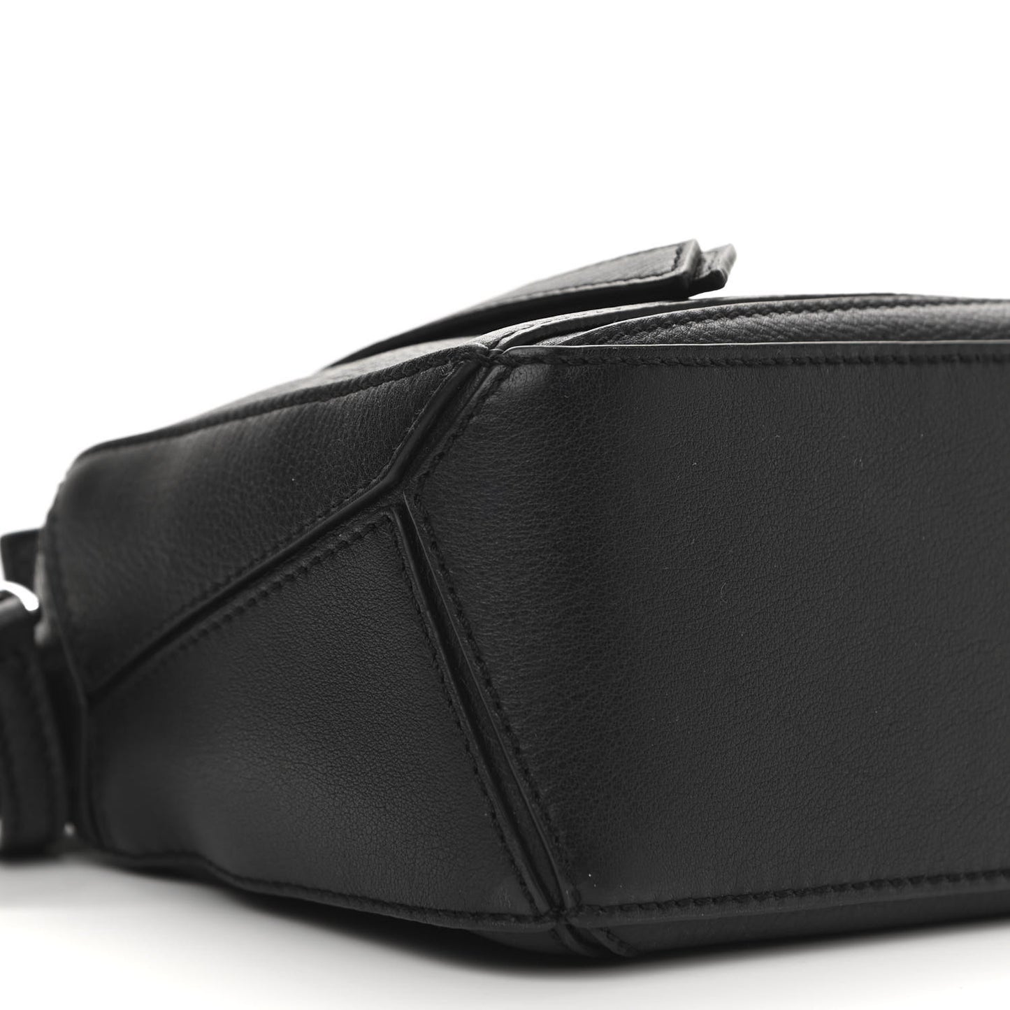 Calfskin Mini Puzzle Bag Black