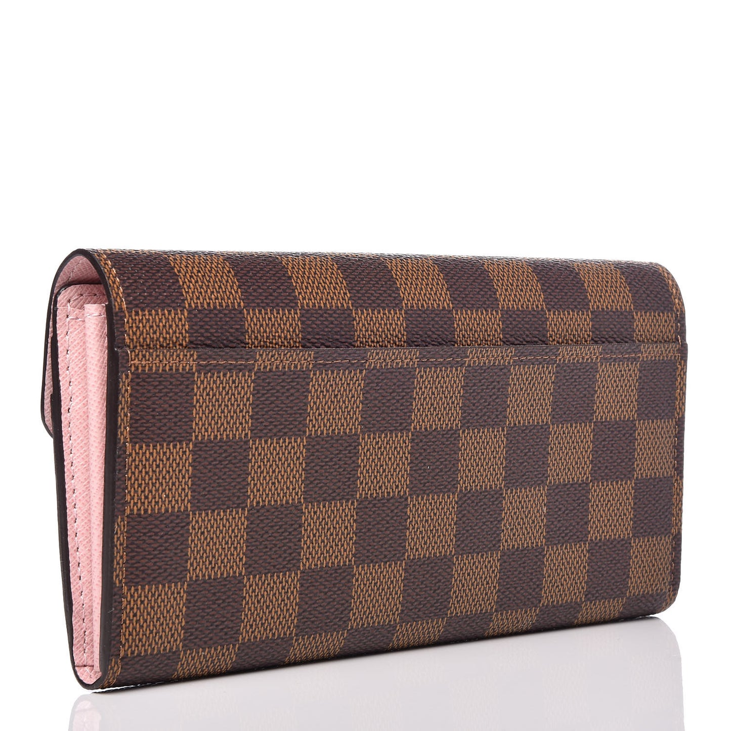 Damier Ebene Sarah Wallet NM Rose Ballerine