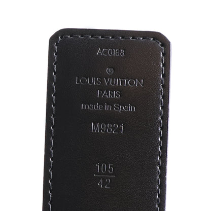 Louis Vuitton Calfskin Monogram 40mm LV Initiales Reversible Belt 105 42 Black 7 of 7